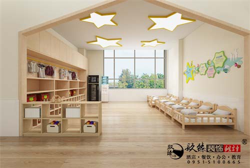 中卫星城幼儿园设计装修方案鉴赏|中卫幼儿园设计装修公司推荐