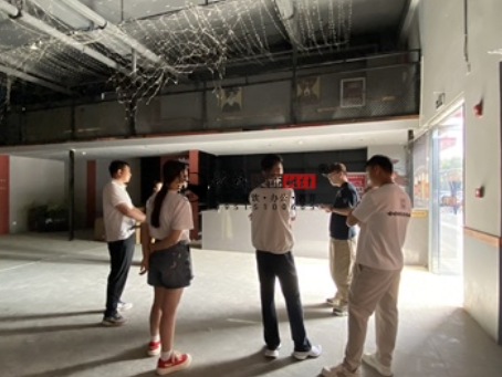 中卫装修公司|中卫民谣集酒馆设计装修项目现场勘察