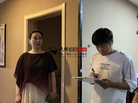 中卫装修公司|中卫钧柠酒店改造设计装修现场勘察