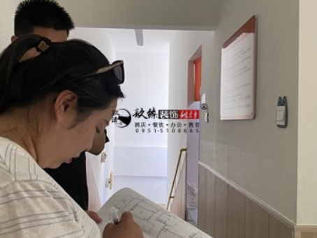 中卫装修公司|中卫实学托管所设计装修项目现场勘查