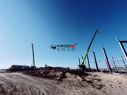 中卫办公楼展厅装修设计项目|镹臻设计