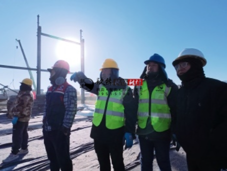 中卫装修公司|中卫启元办公楼展厅设计装修项目施工巡检